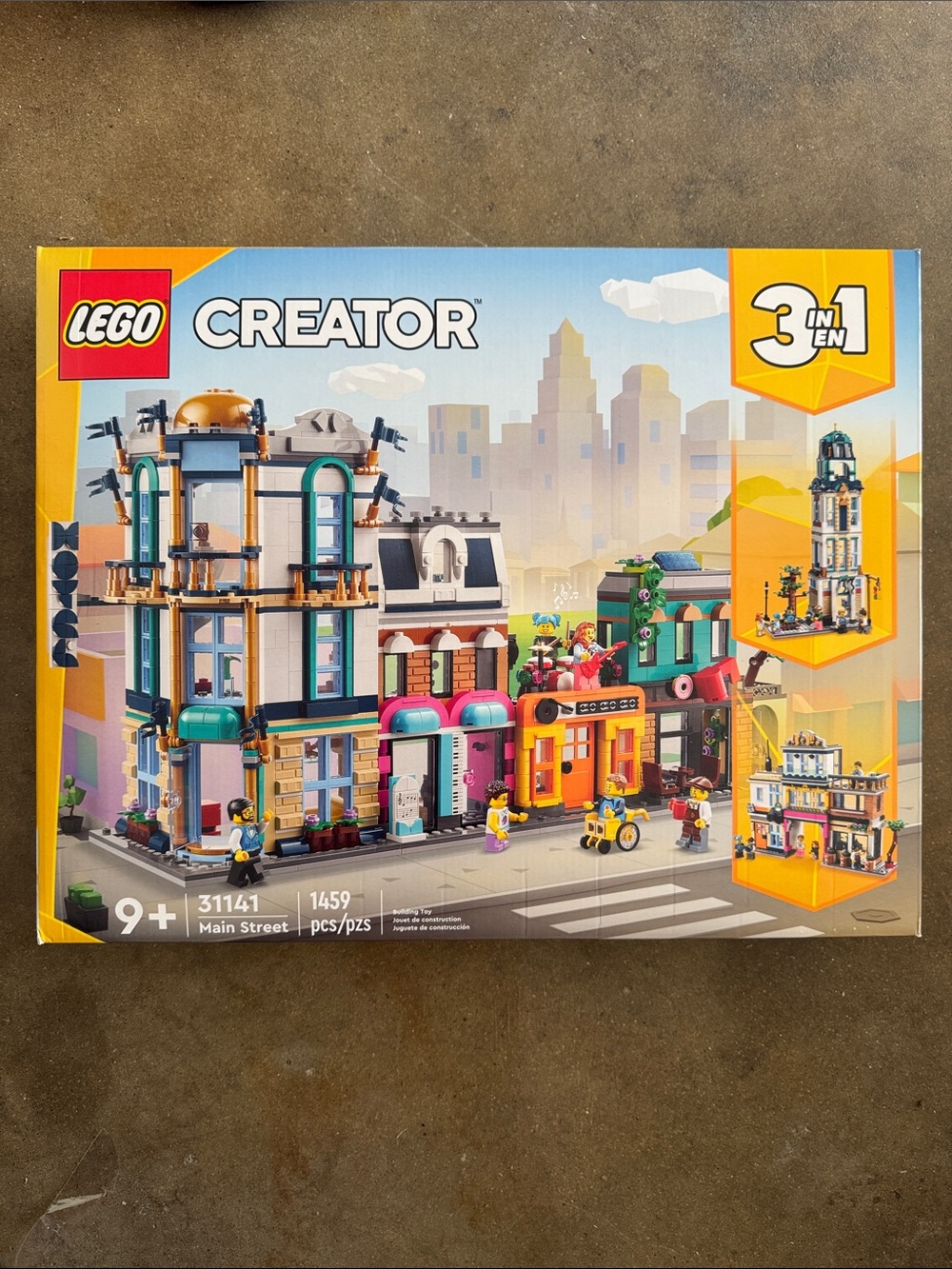 LEGO Creator Main Street Set with Teal, White, Yellow Accents
